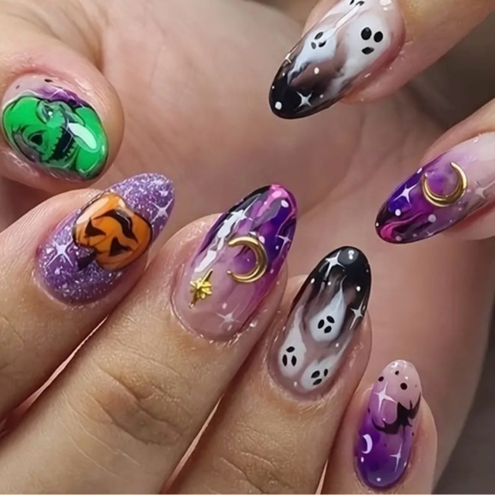 Halloween Themed Fake Press On Nails NWT